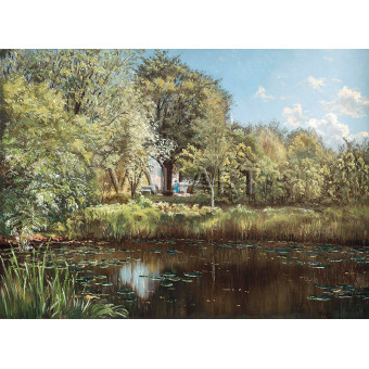 РЕПРОДУКЦИИ НА КАРТИНИ Езерото с лилиите (1918)